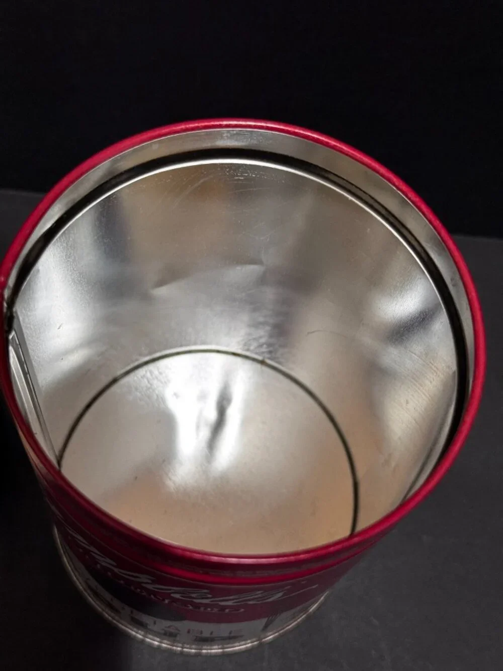 Campbell's Vegetable Soup Tin Canister Bank ft. Campbells Kids Vintage ca. 1997